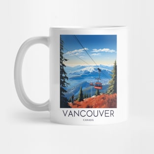 A Pop Art Travel Print of Vancouver - Canada Mug